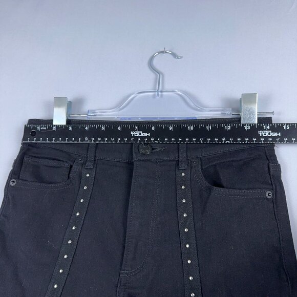 Express Skinny Jeans Womens Size 6 Petite High Rise Stretch Ankle Legging Black - Picture 3 of 13